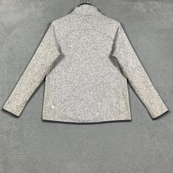 Lululemon Its Fleecing Cold Jacket Women's 10 Heather White/Dark Carbon Full Zip - Picture 6 of 10